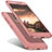 Custodia Plastica Rigida Cover Opaca Fronte e Retro 360 Gradi per Huawei Mate 9 Lite Oro Rosa