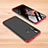 Custodia Plastica Rigida Cover Opaca Fronte e Retro 360 Gradi per Huawei Nova 4 Rosso e Nero