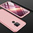Custodia Plastica Rigida Cover Opaca Fronte e Retro 360 Gradi per Huawei Nova 5z Oro Rosa