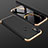 Custodia Plastica Rigida Cover Opaca Fronte e Retro 360 Gradi per Huawei P20 Lite Oro e Nero