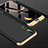 Custodia Plastica Rigida Cover Opaca Fronte e Retro 360 Gradi per Huawei P20 Pro Oro e Nero