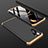 Custodia Plastica Rigida Cover Opaca Fronte e Retro 360 Gradi per Huawei P30 Pro New Edition Oro e Nero