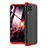 Custodia Plastica Rigida Cover Opaca Fronte e Retro 360 Gradi per Huawei P40 Lite Rosso e Nero