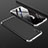 Custodia Plastica Rigida Cover Opaca Fronte e Retro 360 Gradi per Huawei Y6 Pro (2019) Argento