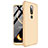 Custodia Plastica Rigida Cover Opaca Fronte e Retro 360 Gradi per Nokia 6.1 Plus Oro
