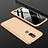 Custodia Plastica Rigida Cover Opaca Fronte e Retro 360 Gradi per Nokia 7.1 Plus Oro