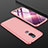 Custodia Plastica Rigida Cover Opaca Fronte e Retro 360 Gradi per Nokia 7.1 Plus Oro Rosa