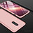Custodia Plastica Rigida Cover Opaca Fronte e Retro 360 Gradi per OnePlus 7 Pro Oro Rosa