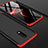 Custodia Plastica Rigida Cover Opaca Fronte e Retro 360 Gradi per OnePlus 7 Rosso e Nero