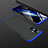 Custodia Plastica Rigida Cover Opaca Fronte e Retro 360 Gradi per OnePlus Nord N20 5G Blu e Nero