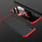 Custodia Plastica Rigida Cover Opaca Fronte e Retro 360 Gradi per OnePlus Nord Rosso e Nero