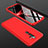 Custodia Plastica Rigida Cover Opaca Fronte e Retro 360 Gradi per Oppo A11X Rosso
