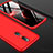 Custodia Plastica Rigida Cover Opaca Fronte e Retro 360 Gradi per Oppo A9X Rosso