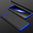 Custodia Plastica Rigida Cover Opaca Fronte e Retro 360 Gradi per Oppo Find X Blu e Nero