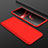 Custodia Plastica Rigida Cover Opaca Fronte e Retro 360 Gradi per Oppo Find X Rosso