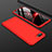Custodia Plastica Rigida Cover Opaca Fronte e Retro 360 Gradi per Oppo K1 Rosso