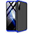 Custodia Plastica Rigida Cover Opaca Fronte e Retro 360 Gradi per Oppo K5 Blu e Nero
