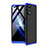 Custodia Plastica Rigida Cover Opaca Fronte e Retro 360 Gradi per Oppo Reno4 4G Blu e Nero