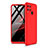 Custodia Plastica Rigida Cover Opaca Fronte e Retro 360 Gradi per Realme C15 Rosso