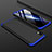 Custodia Plastica Rigida Cover Opaca Fronte e Retro 360 Gradi per Samsung Galaxy A10 Blu e Nero