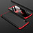 Custodia Plastica Rigida Cover Opaca Fronte e Retro 360 Gradi per Samsung Galaxy A10 Rosso e Nero