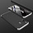 Custodia Plastica Rigida Cover Opaca Fronte e Retro 360 Gradi per Samsung Galaxy A30 Argento e Nero