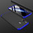Custodia Plastica Rigida Cover Opaca Fronte e Retro 360 Gradi per Samsung Galaxy A30 Blu e Nero