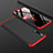 Custodia Plastica Rigida Cover Opaca Fronte e Retro 360 Gradi per Samsung Galaxy A50 Rosso e Nero