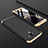 Custodia Plastica Rigida Cover Opaca Fronte e Retro 360 Gradi per Samsung Galaxy A6 (2018) Dual SIM Oro e Nero