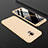 Custodia Plastica Rigida Cover Opaca Fronte e Retro 360 Gradi per Samsung Galaxy A6 (2018) Oro