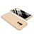 Custodia Plastica Rigida Cover Opaca Fronte e Retro 360 Gradi per Samsung Galaxy A6 Plus Oro