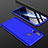 Custodia Plastica Rigida Cover Opaca Fronte e Retro 360 Gradi per Samsung Galaxy A60 Blu