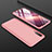 Custodia Plastica Rigida Cover Opaca Fronte e Retro 360 Gradi per Samsung Galaxy A70 Oro Rosa