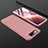 Custodia Plastica Rigida Cover Opaca Fronte e Retro 360 Gradi per Samsung Galaxy A80 Oro Rosa