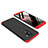 Custodia Plastica Rigida Cover Opaca Fronte e Retro 360 Gradi per Samsung Galaxy A9 Star Lite Rosso e Nero