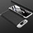 Custodia Plastica Rigida Cover Opaca Fronte e Retro 360 Gradi per Samsung Galaxy A90 4G Argento e Nero