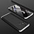 Custodia Plastica Rigida Cover Opaca Fronte e Retro 360 Gradi per Samsung Galaxy M31 Prime Edition Argento e Nero