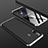 Custodia Plastica Rigida Cover Opaca Fronte e Retro 360 Gradi per Samsung Galaxy M40 Argento e Nero