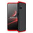 Custodia Plastica Rigida Cover Opaca Fronte e Retro 360 Gradi per Samsung Galaxy M51 Rosso e Nero