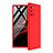 Custodia Plastica Rigida Cover Opaca Fronte e Retro 360 Gradi per Samsung Galaxy Note 20 5G Rosso