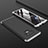 Custodia Plastica Rigida Cover Opaca Fronte e Retro 360 Gradi per Samsung Galaxy Note 9 Argento e Nero