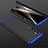 Custodia Plastica Rigida Cover Opaca Fronte e Retro 360 Gradi per Samsung Galaxy Quantum2 5G Blu e Nero