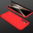 Custodia Plastica Rigida Cover Opaca Fronte e Retro 360 Gradi per Samsung Galaxy Quantum2 5G Rosso