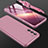 Custodia Plastica Rigida Cover Opaca Fronte e Retro 360 Gradi per Samsung Galaxy S21 5G Oro Rosa