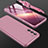 Custodia Plastica Rigida Cover Opaca Fronte e Retro 360 Gradi per Samsung Galaxy S22 5G Oro Rosa