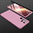 Custodia Plastica Rigida Cover Opaca Fronte e Retro 360 Gradi per Samsung Galaxy S23 Ultra 5G Oro Rosa