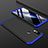 Custodia Plastica Rigida Cover Opaca Fronte e Retro 360 Gradi per Xiaomi Mi 8 Blu e Nero