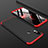 Custodia Plastica Rigida Cover Opaca Fronte e Retro 360 Gradi per Xiaomi Mi 8 Rosso e Nero