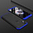 Custodia Plastica Rigida Cover Opaca Fronte e Retro 360 Gradi per Xiaomi Mi A2 Blu e Nero