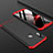 Custodia Plastica Rigida Cover Opaca Fronte e Retro 360 Gradi per Xiaomi Redmi 6 Pro Rosso e Nero